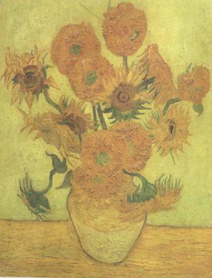 Vincent Van Gogh Still life Vase with Fourteen Sunflowers (nn04) Sweden oil painting art